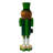 Kurt Adler Wooden Nutcracker, Leprechaun Soldier, 14in