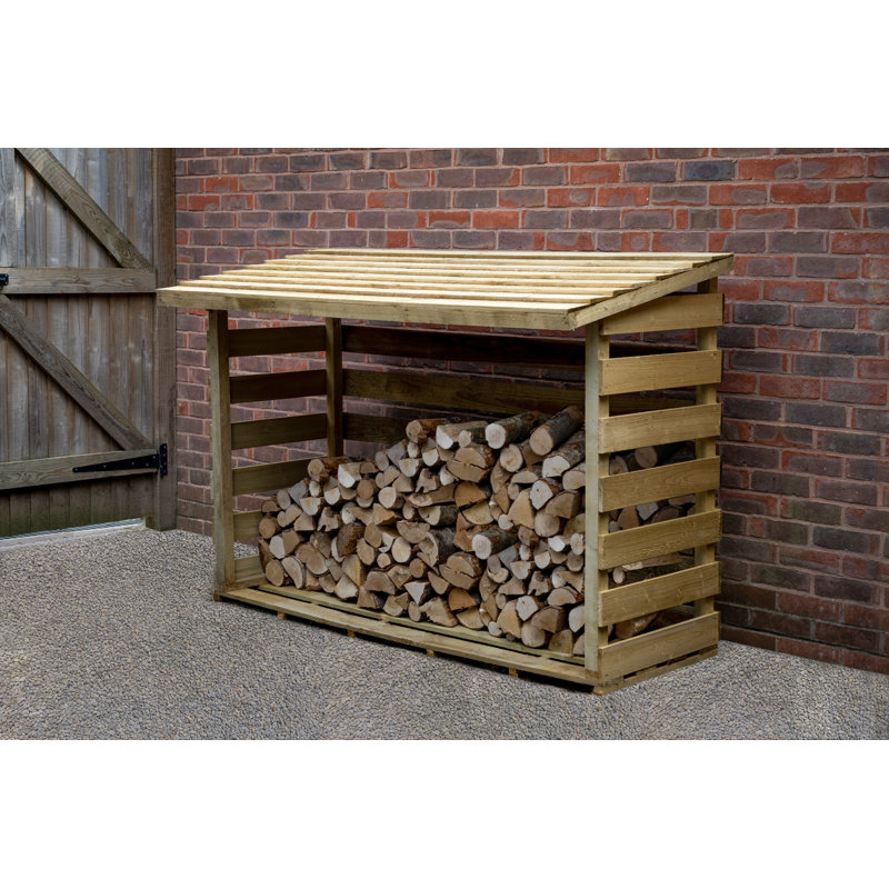 180cm W x 82.3cm D Solid Wood Log Store