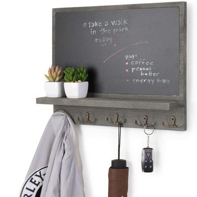 Kadmiel Wall Key Organiser With Chalkboard/Key Hooks
