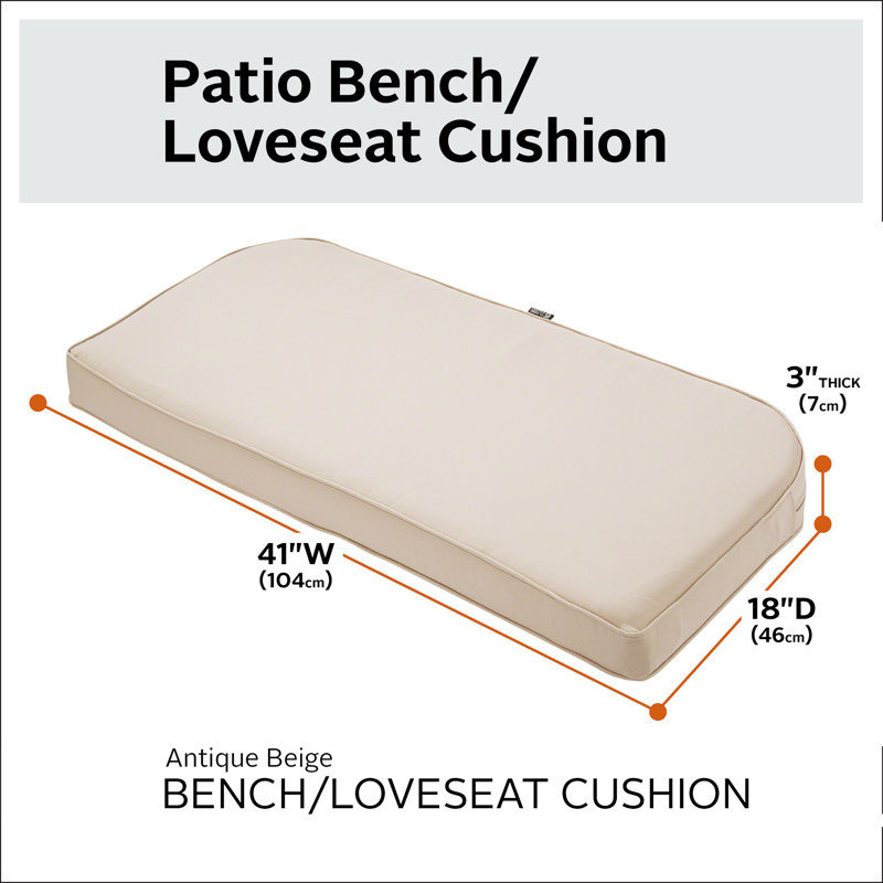 Coussin de siège pour l'extérieur Pina, Beige antique