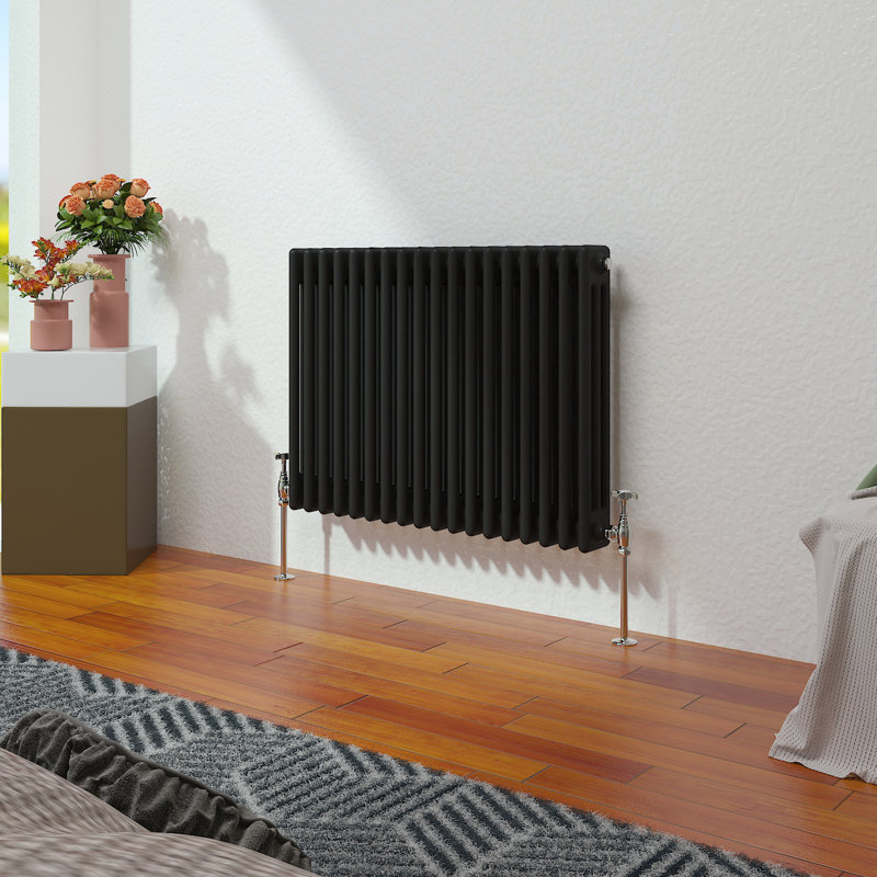 Dyson Horizontal Traditional Column Radiator Black, 60cm H x 83.2cm W x 10cm D