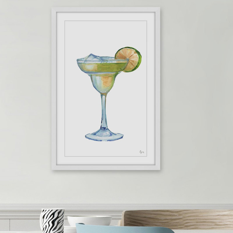 « lime margarita ii », reproduction d’art encadrée, H 18 po x l 12 po x P 1,5 po