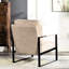 Chaise avec accoudoirs en microfibre Camel-1297043522