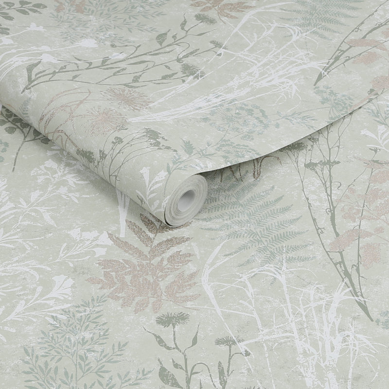 Superfresco Easy Organics Floral Metallic Wallpaper