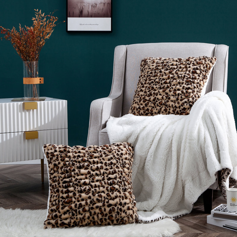 Animal Print Square Cushion Cover