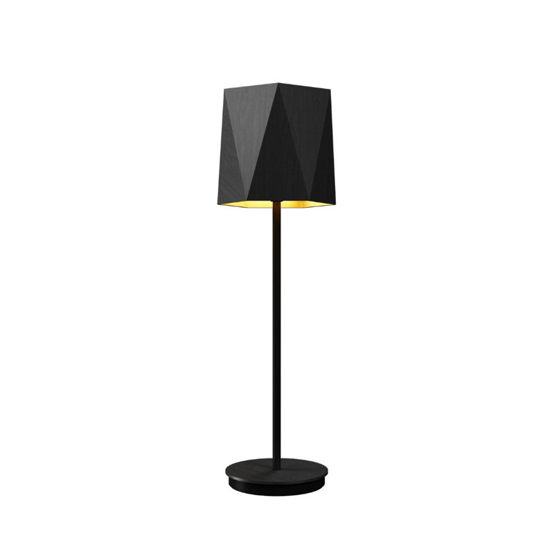 Facet Buffet Table Lamp, 29.92" H x 7.9" W x 7.9" D, Organic Lead Gray