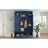 Modern All-in-One Hall Tree with Adjustable Shelves, Classic Arched Farmhouse Storage Bench with Dual Side Cabinets-129768493