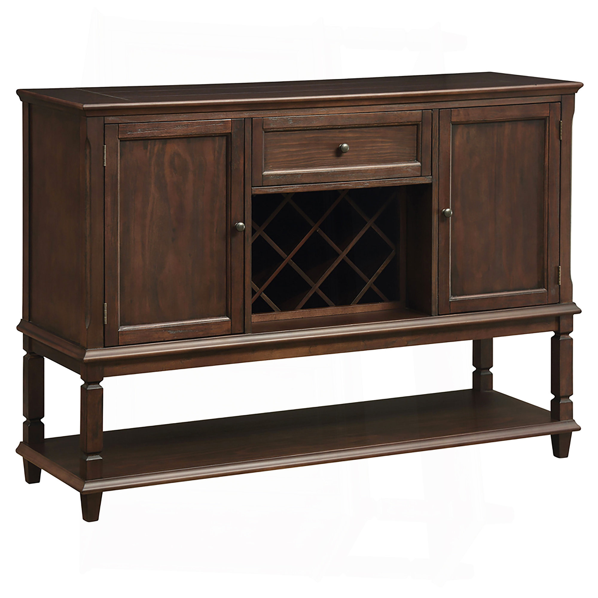 Reproduction Rustic Server One Allium Way® Declan Rustic Espresso Traditional Wood Server | Wayfair