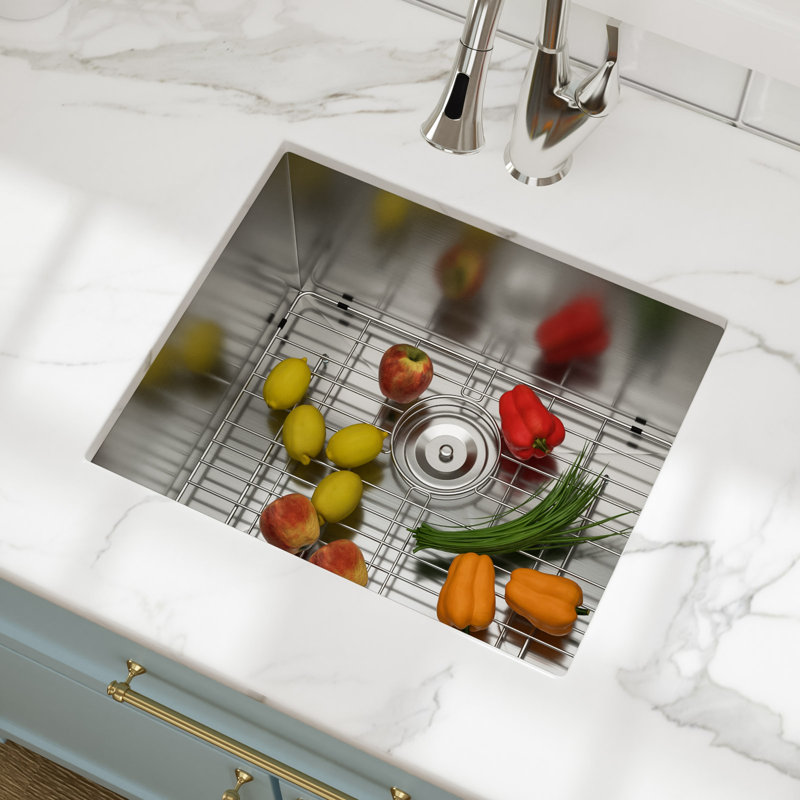 Protecteur d'évier en acier inoxydable pour tapis d'évier de cuisine