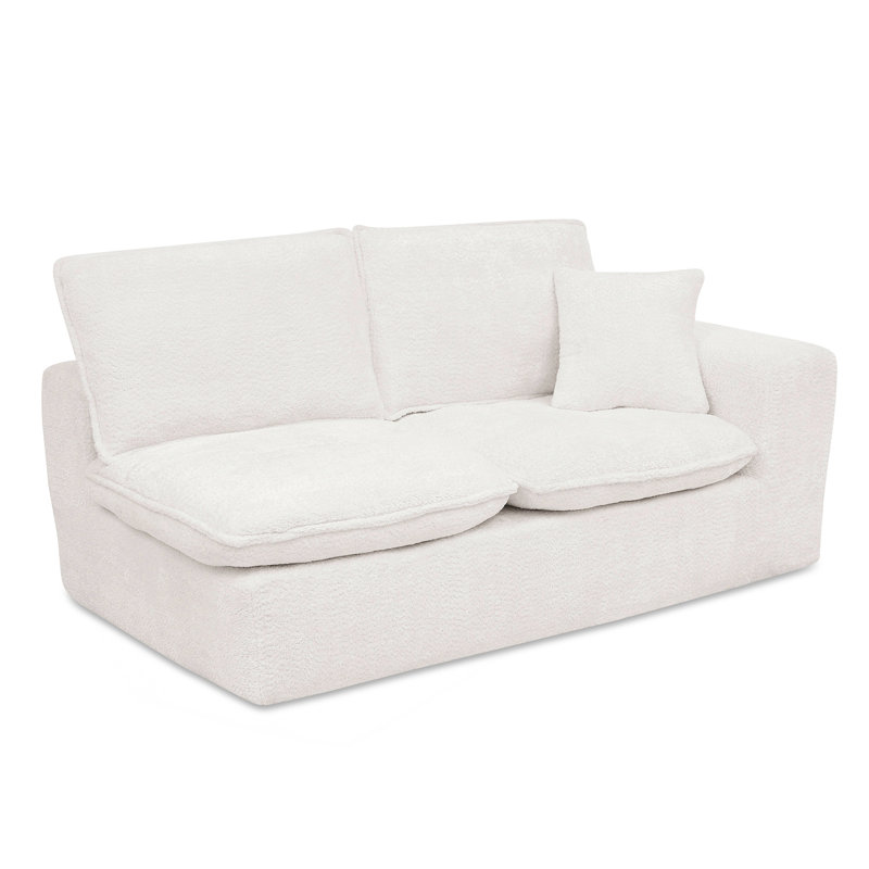 Upholstered 44.16 " Boucle Sofa