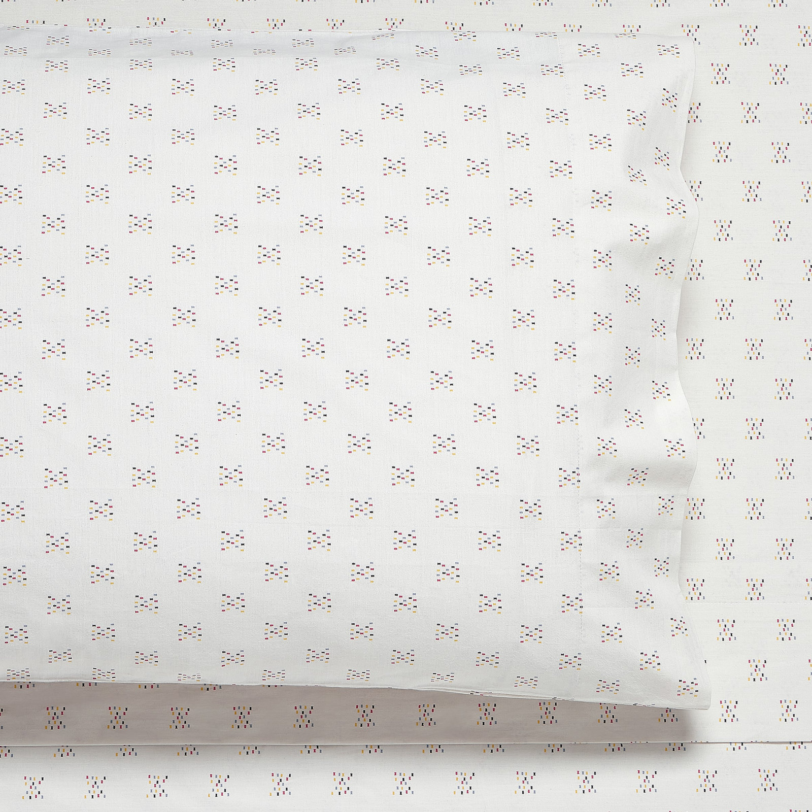 Yaren 100% Cotton Standard Sheet Set, Twin Fitted Sheet + Twin Flat Sheet + 1 Pillowcase