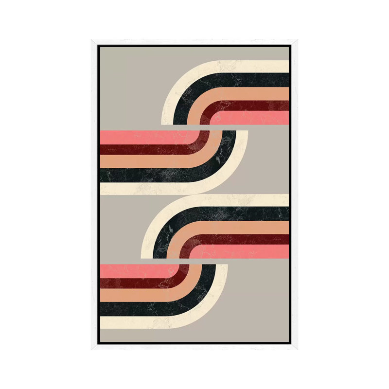 Route 1 Piece Wall Art on Canvas, 101.6cm H x 66.04cm W x 3.81cm D, White Floater Framed