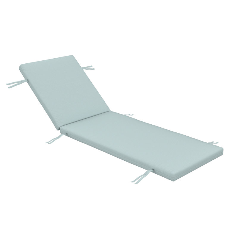 Lani Sunbrella® Outdoor Chaise Lounge Cushion, 25" W x 79" D, Sunbrella Bliss Dew