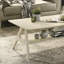 Ensemble de 3 tables basses, tables basses et 2 tables de bout Arona, fini blanc cassé Arona-502517372