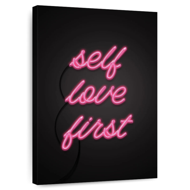 Tergel Neon Self Love First, H 48 po x l 32 po