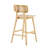 Set of 2 Natural Finished Wood Bar Stools, Indoor Counter Height Bar Chairs for Kitchen Island-659472650