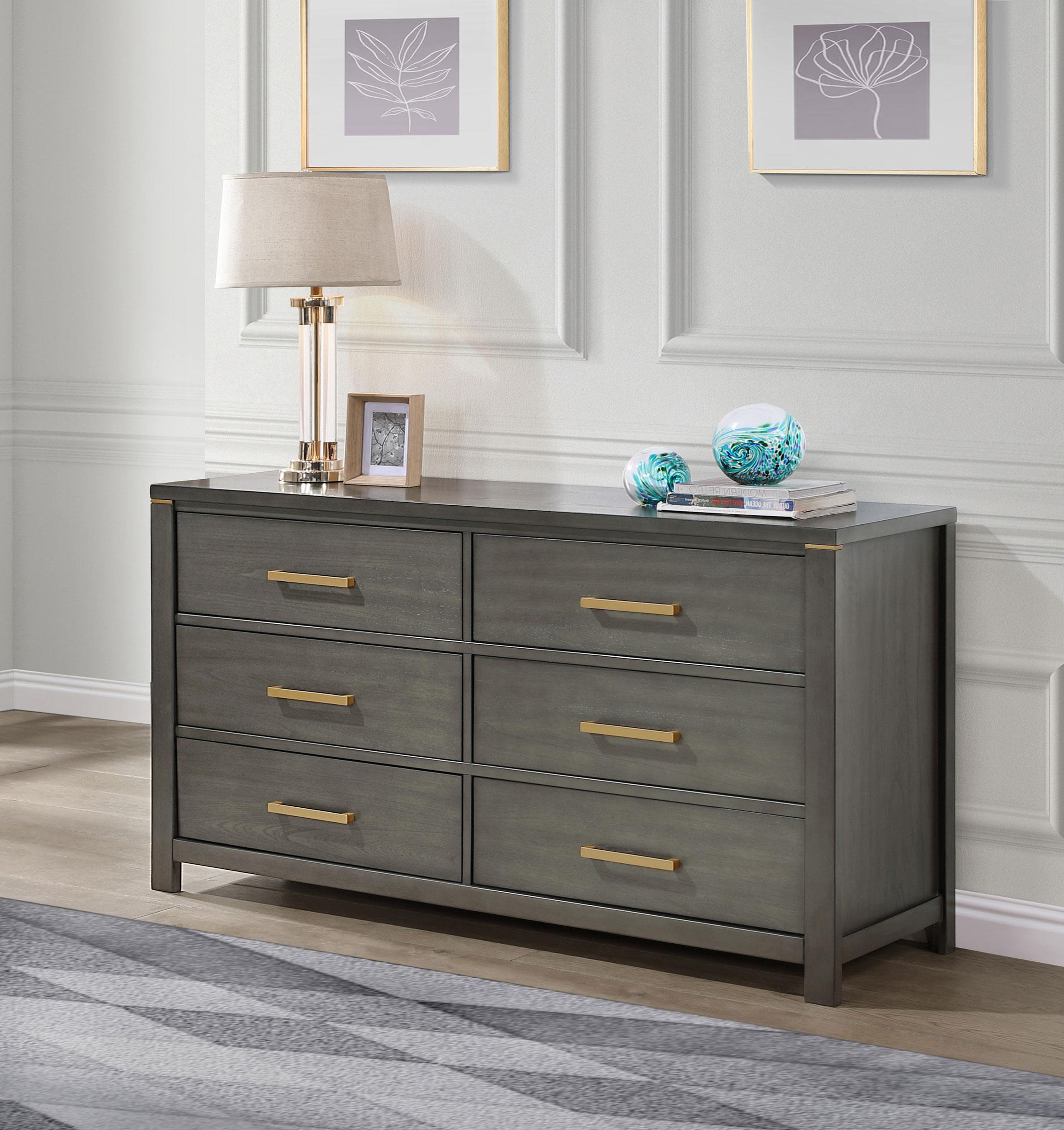 Latitude Run® 6-drawer Dresser Grey - Wayfair Canada