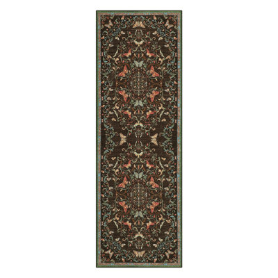 Tapis oriental doux en laine synthétique à motif géométrique