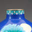 Véritable vase cloisonné avec support en bois sur mesure