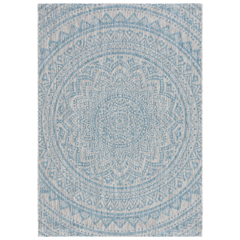 Amedee Performance Floral Indoor/Outdoor Area Rug, Rectangle 9' x 12'