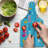 Ambesonne Saying Tempered Glass Cutting Board Patchwork Style and Words Multicolor