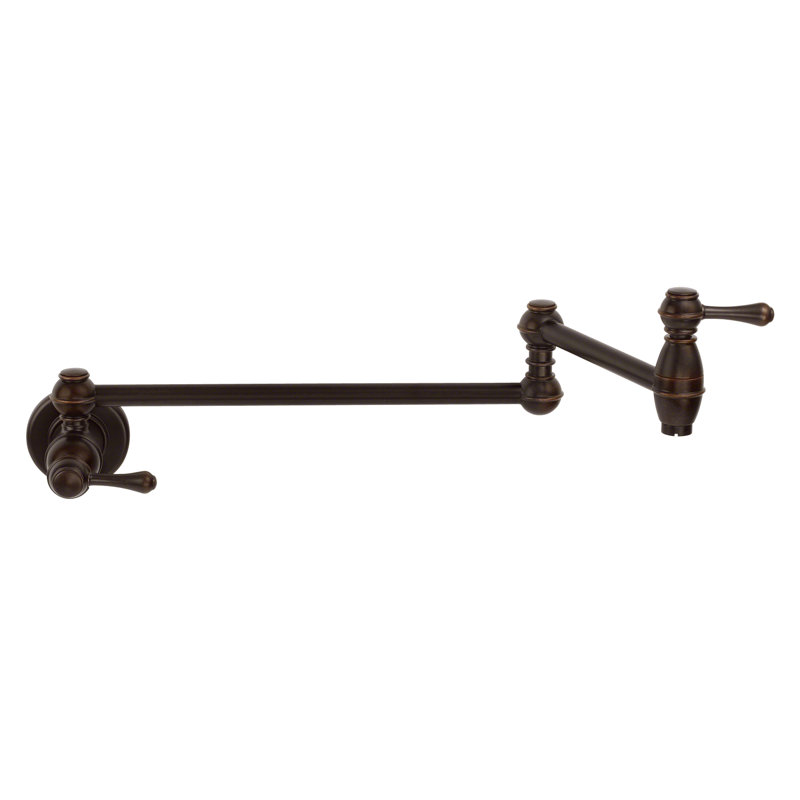 Opulence Pot Filler, Tumbled Bronze
