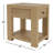 Laroche Mini End Table with Storage