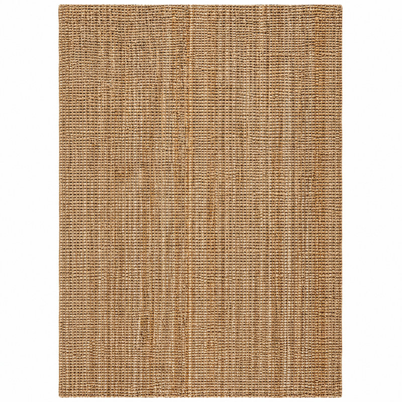 Tapis naturel en jute tissé à la main Leddy, Carré 8 pi