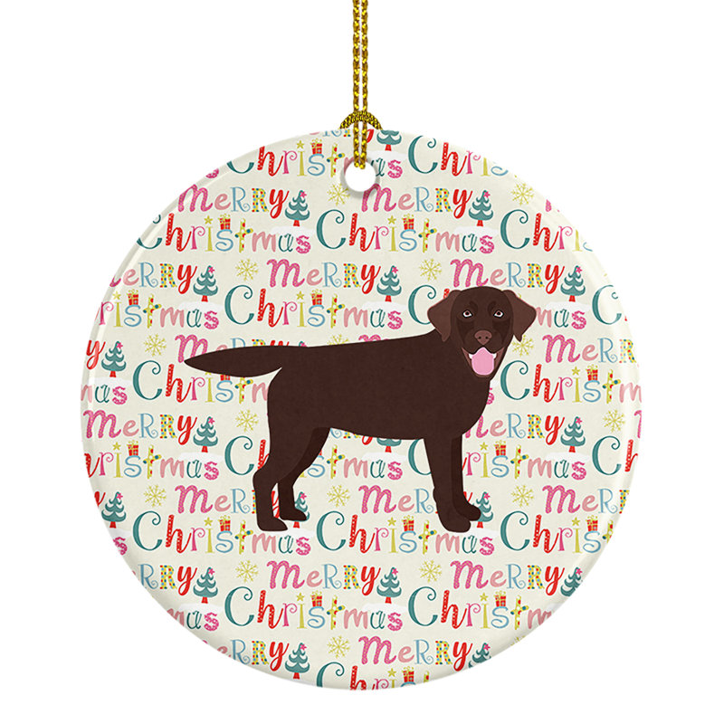 Figurine suspendue chocolat Labrador Retriever