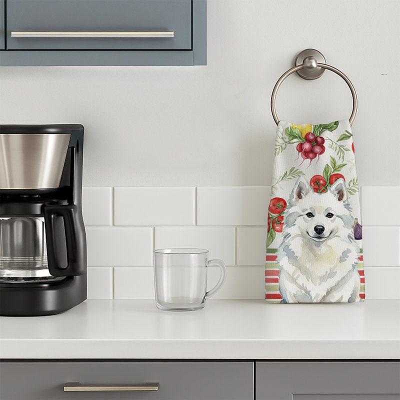 American Eskimo Vegetables Kitchen Towel, American Eskimo