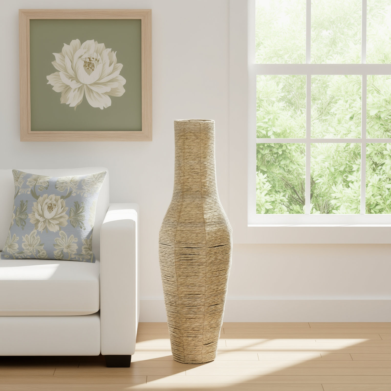Sabre Handmade Floor Vase, 43.5" H x 14" W x 14" D
