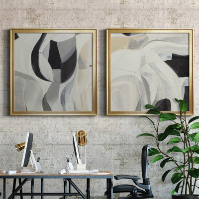 La recherche - ensemble de 2 reproductions d'art sur toile