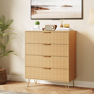 Commode étroite à 4 tiroirs pour la chambre à coucher Garvee
