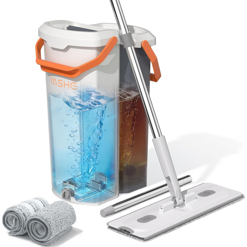 YASHE Mop and Bucket Set with Detachable Space-Saving Bucket