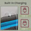 Bed with Adjustable Upholstered Headboard and 4 Drawers, 1 USB Port and 1 Type C Port-732197798-727202978