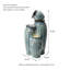 Fontaine en pot à 3 niveaux en céramique avec lumière Sondra-1899482004-1922582077