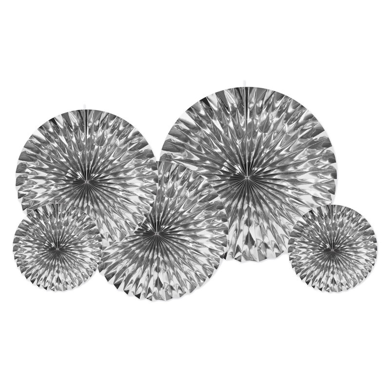 Ventilateurs métalliques - Assortiment de 6, Argent