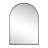 Elodie 28 in. W x 40 in. H Large Arched Aluminum Metal Framed Wall Mounted Bathroom Vanity Accent Mirror, Black-378608240-393421925