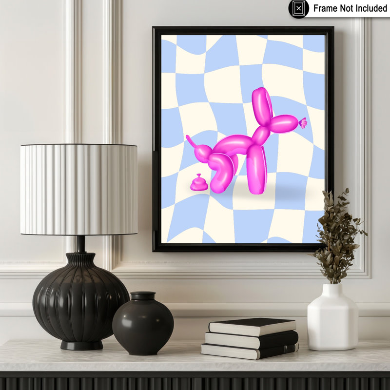 Pooon Balloon Dog No6, 16"H x 20"W, Poster, Unframed
