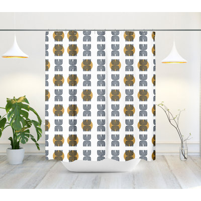 Ulrika Mid-Century Shower Curtain