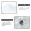 Lavabo de salle de bain mural 24 po x 16,75 po