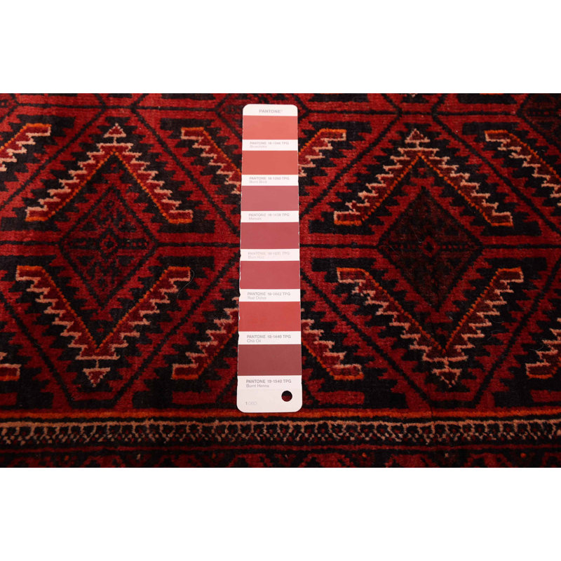 Tapis rouge Baluch 3 pi 1 po x 6 pi 1 po