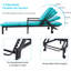 Chaises longues inclinables avec coussins et table Preethi 68,1 po-910929251