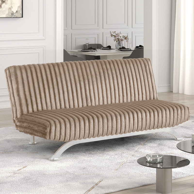 Canapé convertible Beasha, Taupe