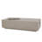 14.75" Rectangle Mgo Fire Pit Table - 50,000 Btu Modern Concrete Finish, Multi-functional