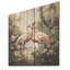 Flamants tropicaux - Flamant rose sur bois-170535338