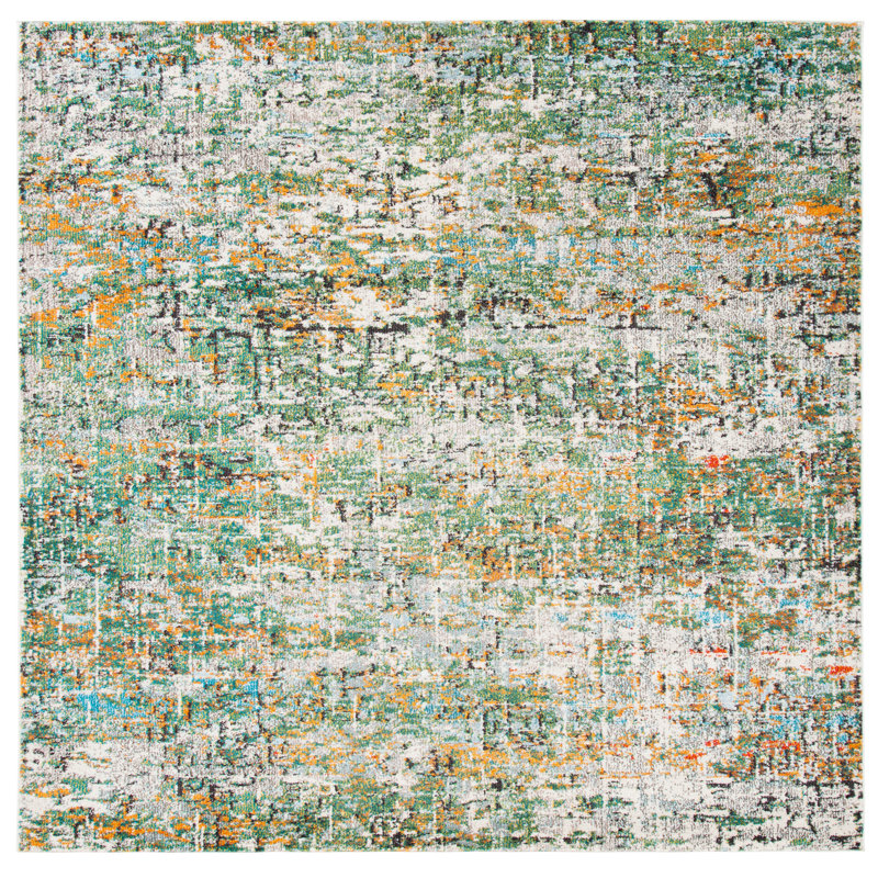 Madison Abstract Area Rug, Square 92 cm