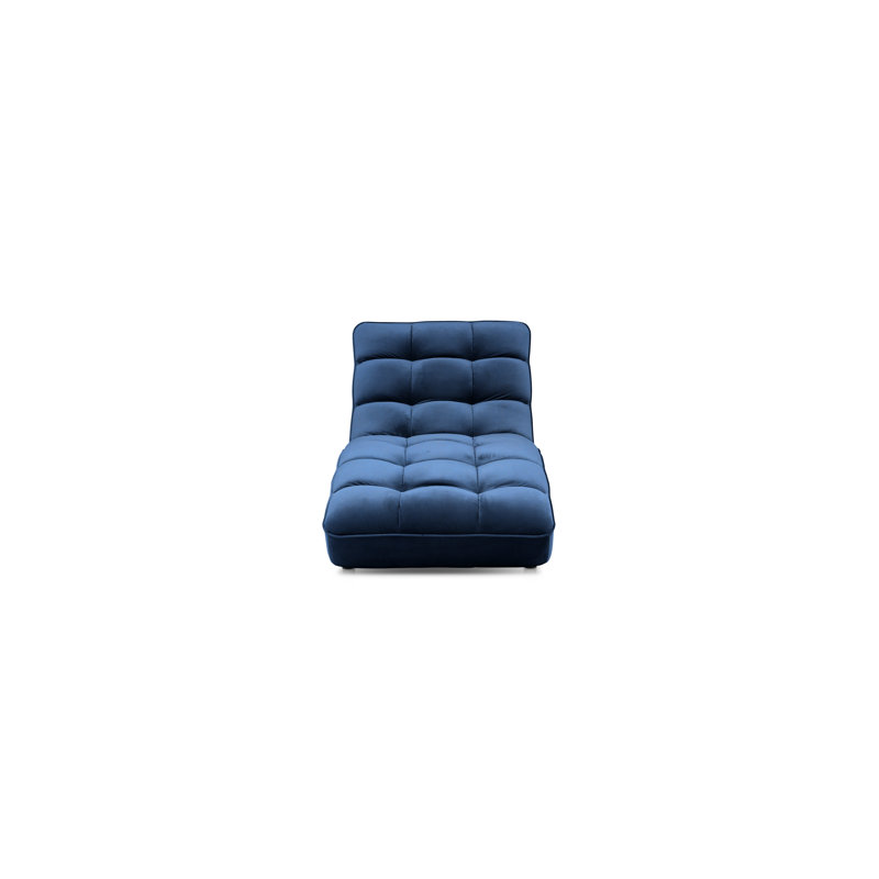 Mylee Upholstered Chaise Lounge, Blue