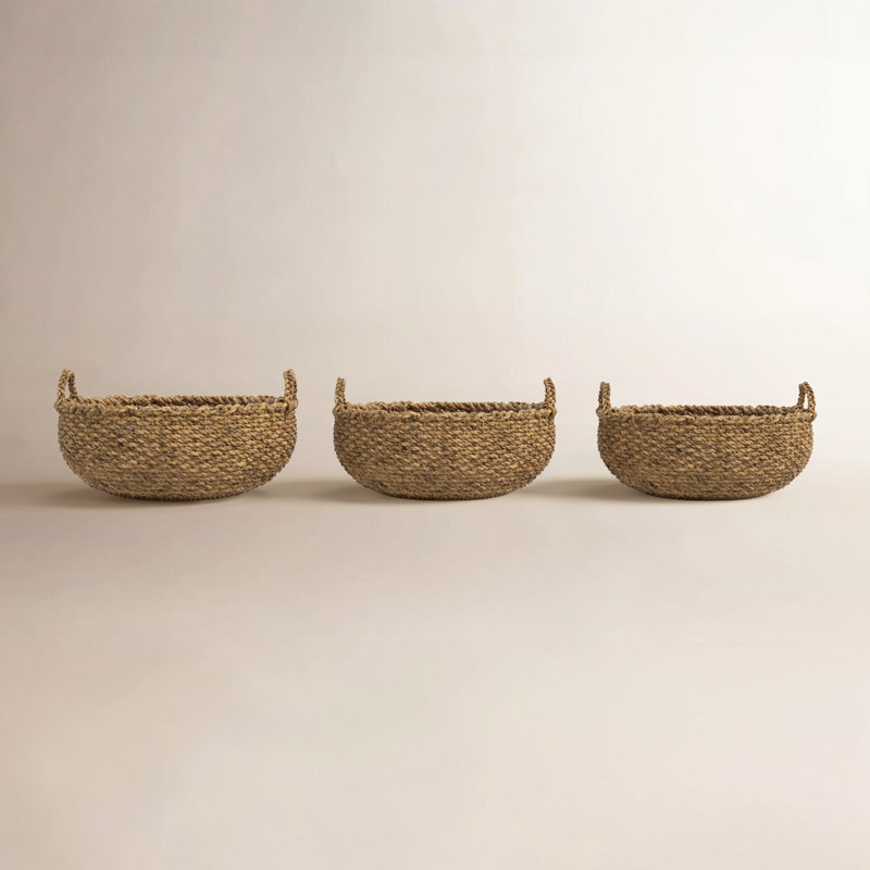 Varney Sg Shallow Baskets W/ Handles