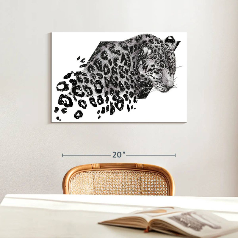 Brampt Cosmic Leopard, 16" H x 24" W